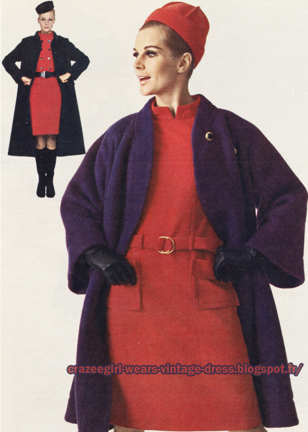 coat dress 1966  Christian Dior Maggy Rouff 60s 1960 