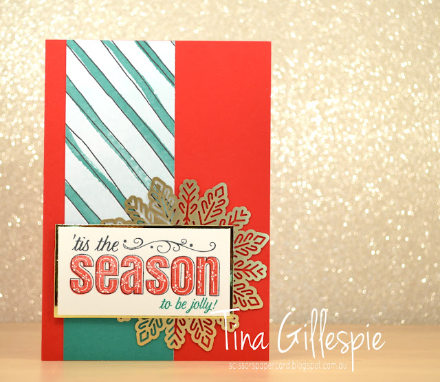 scissorspapercard, Stampin' Up!, Art With Heart, Watercolour Christmas Project Kit, Merry Patterns