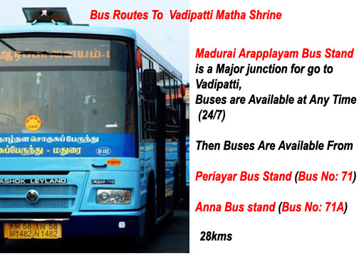 Bus Route to vadipatti