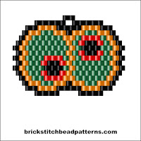 Click to view the Googly Monster Eyes Halloween brick stitch bead pattern charts.