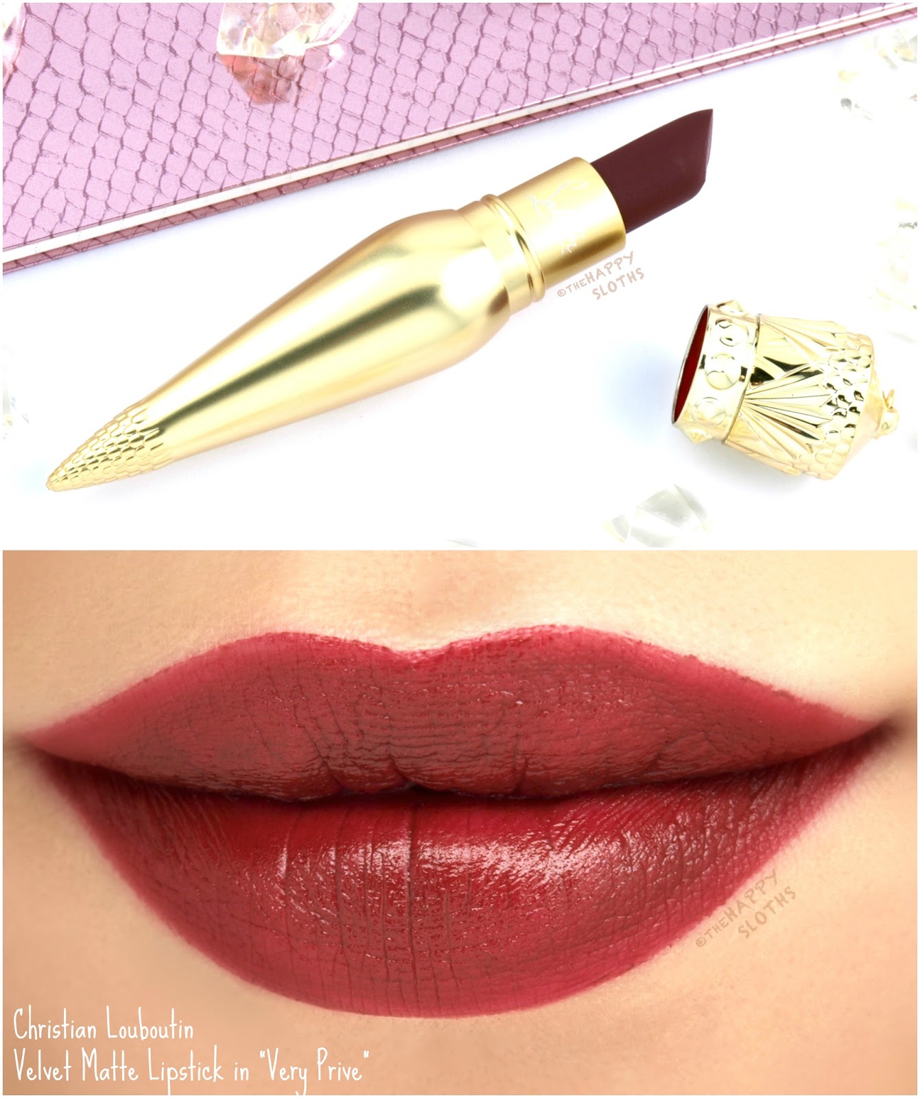 Christian Louboutin Velvet Matte Lipstick in Very Prive: Review and  Swatches