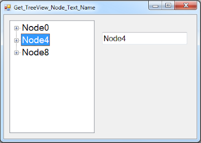 Get Selected TreeView Node Text And Name In VB.Net