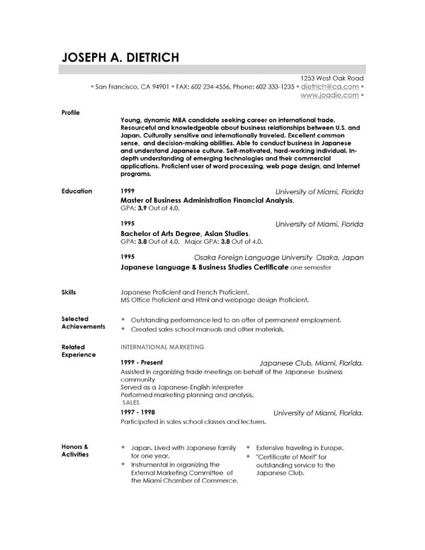 Free Resume/Biodata/C V Download Download Resume