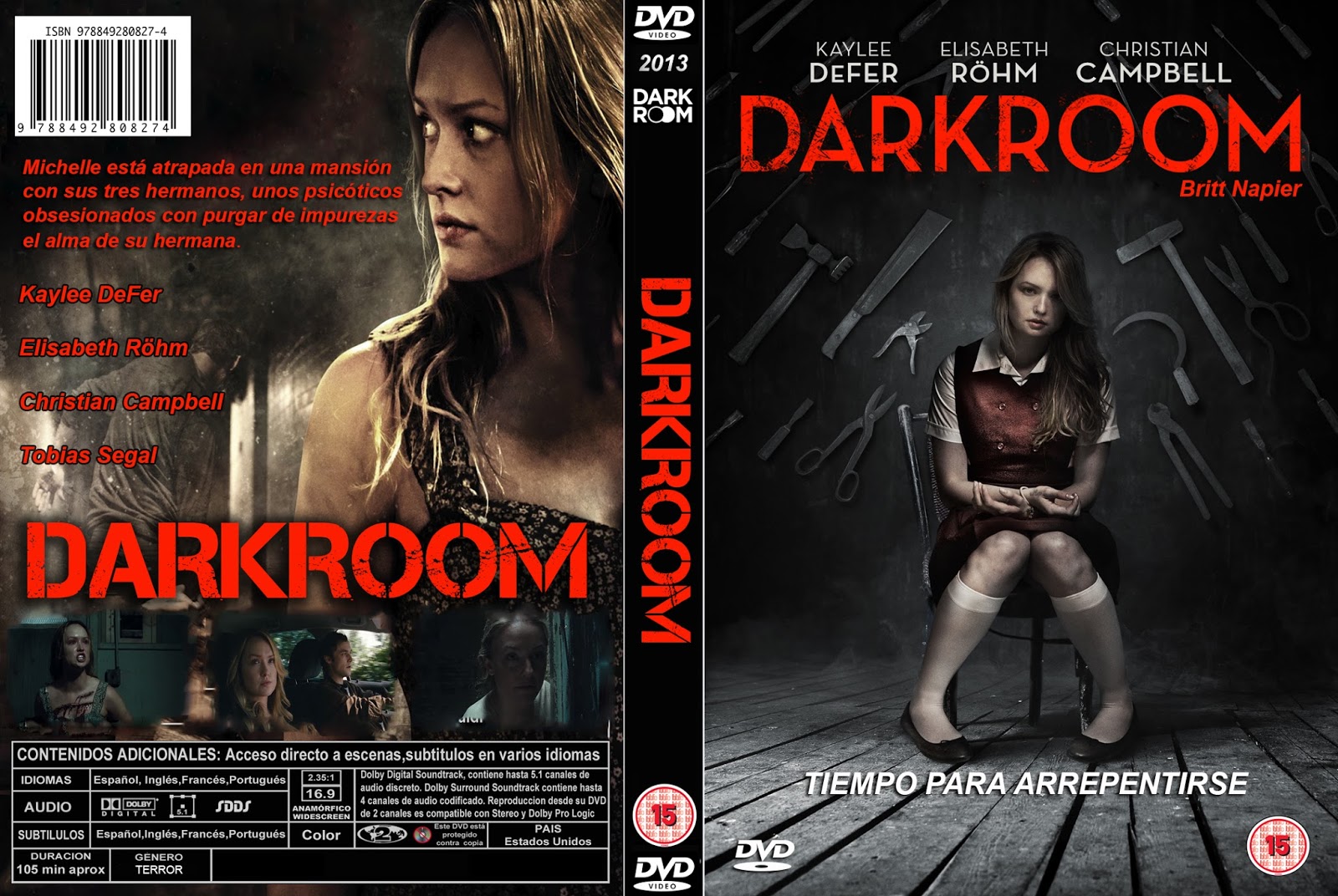 PB DVD Cover / Caratula FREE DARKROOM DVD COVER 2013 ESPAÑOL
