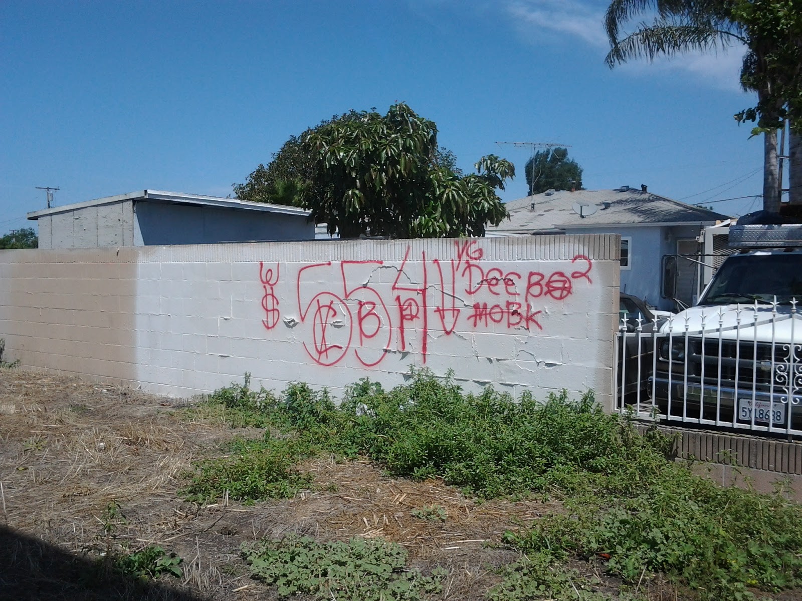 blood piru brims gangs graffiti Cedar block piru