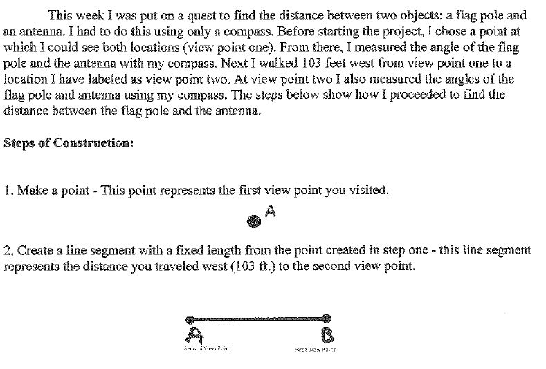 math jamboree: Orienteering Distance Problem