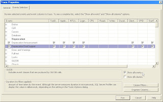 Capture Deprecated SQL Server code with SQL Profiler