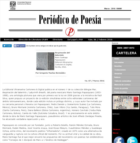 PERIÓDICO DE POESÍA UNAM