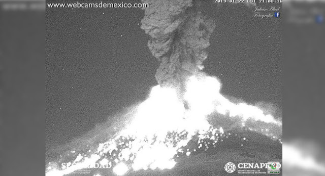 ¡Explota el Popocatépetl! Creó una columna eruptiva de más de 4 km