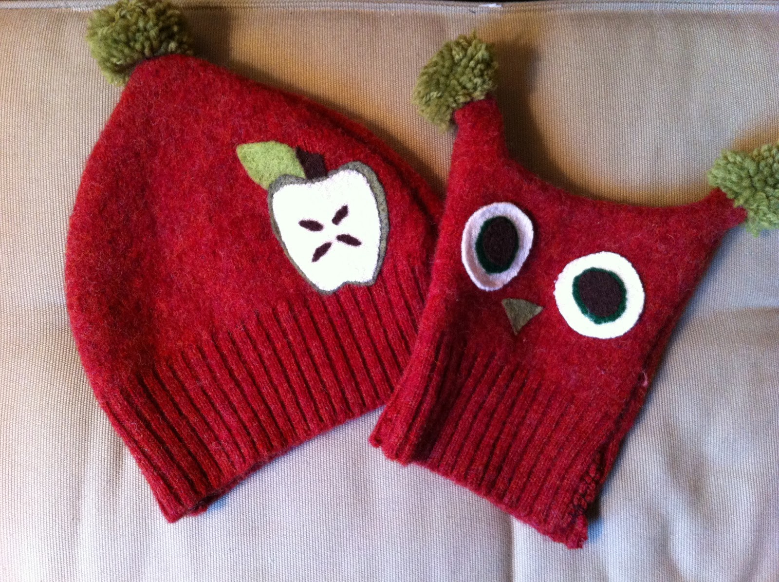 A Childhood List 94) Recycled Sweater Hats