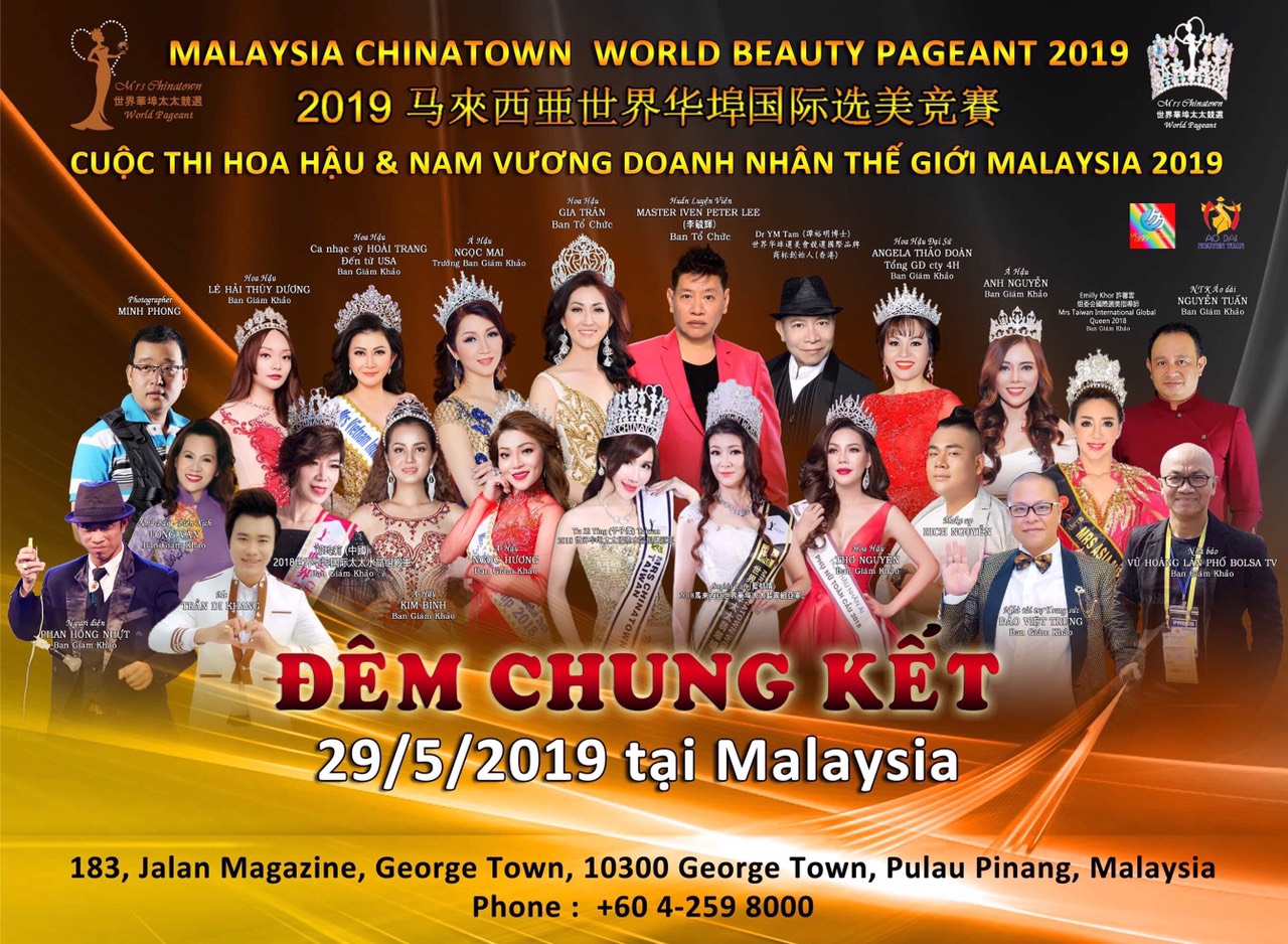 IMG 20190510 092616 Hoa hậu   Nam vương Doanh nhân Thế giới Malaysia 2019 công bố Ban giám khảo quyền lực