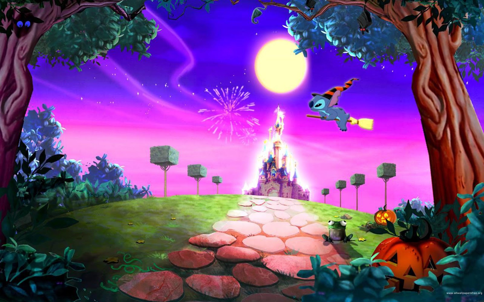 DEZKTOP: Halloween Princess House Wallpaper