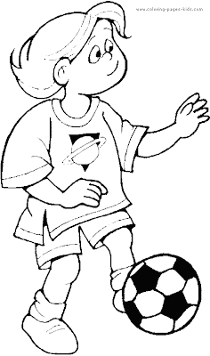 Sport Coloring Page For Kids 