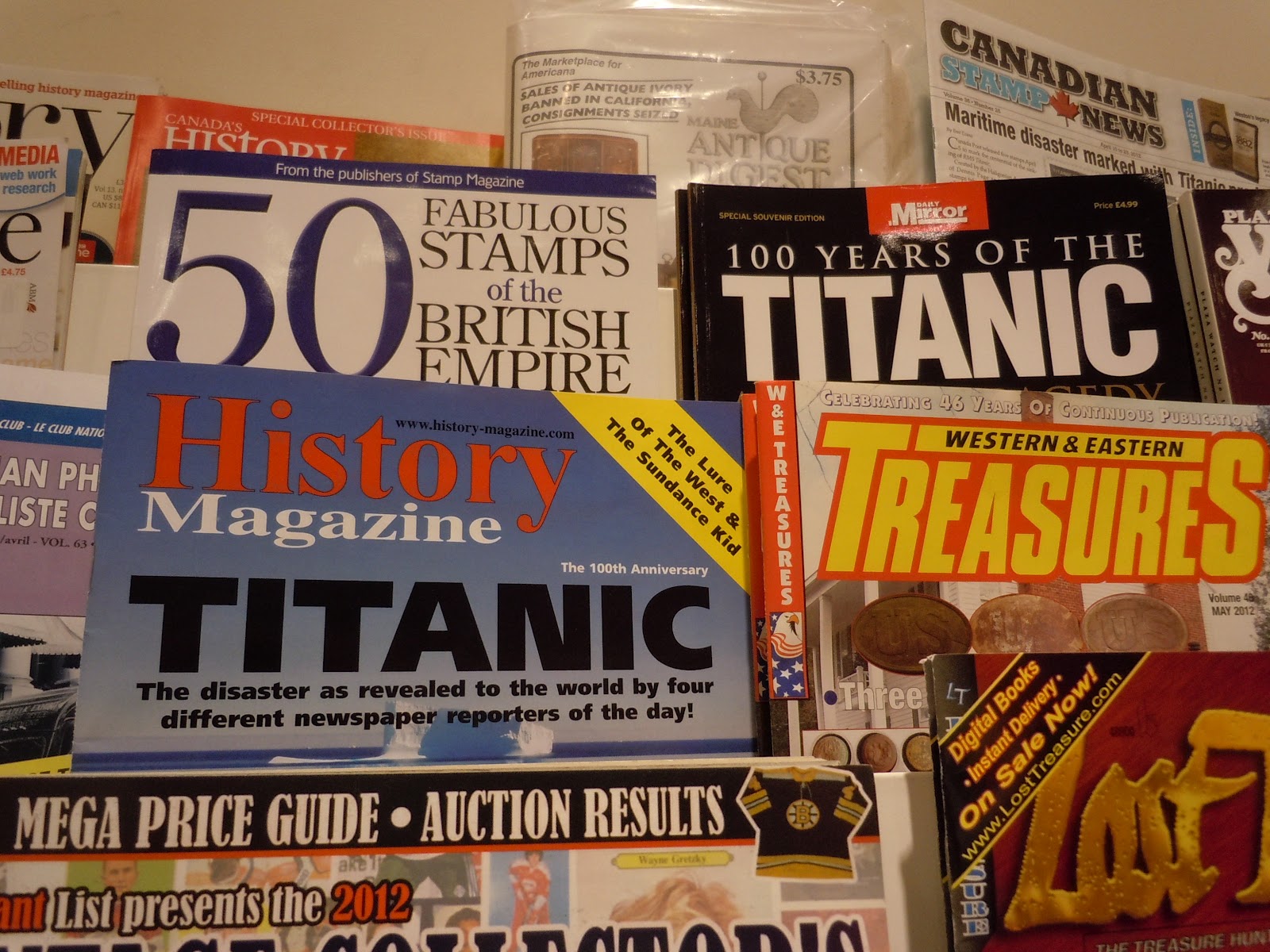 My Bookshelf 100 Years of the Titanic (magazine covers reveal)