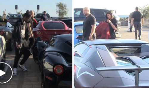 New Parents, Kylie & Travis Go On Lunch Date