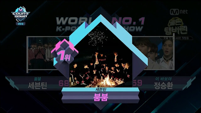 Resultado de imagen para 161215 m! countdown seventeen win
