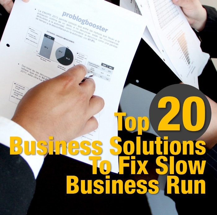 Business Solutions To Fix Slow Business Run Business Solutions To Fix Slow Business Run