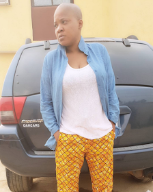 Photos: Actress Toyin Aimakhu scrapped off her hair for a new movie