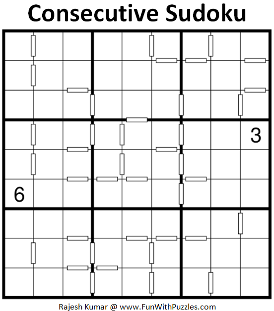 Consecutive Sudoku Puzzle (Daily Sudoku League #205)