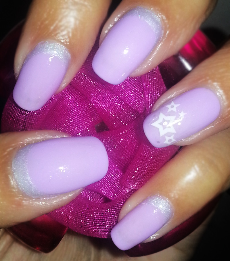 Shellac Neon Lavender nail polish - POLISHorBEAUTY