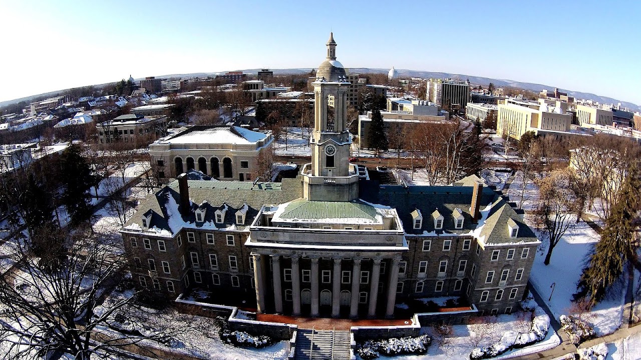 Penn State University University Park Campus Map United States Map