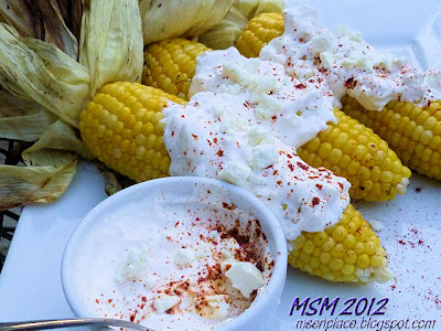 Grilled Corn w/ Cheese & Chile