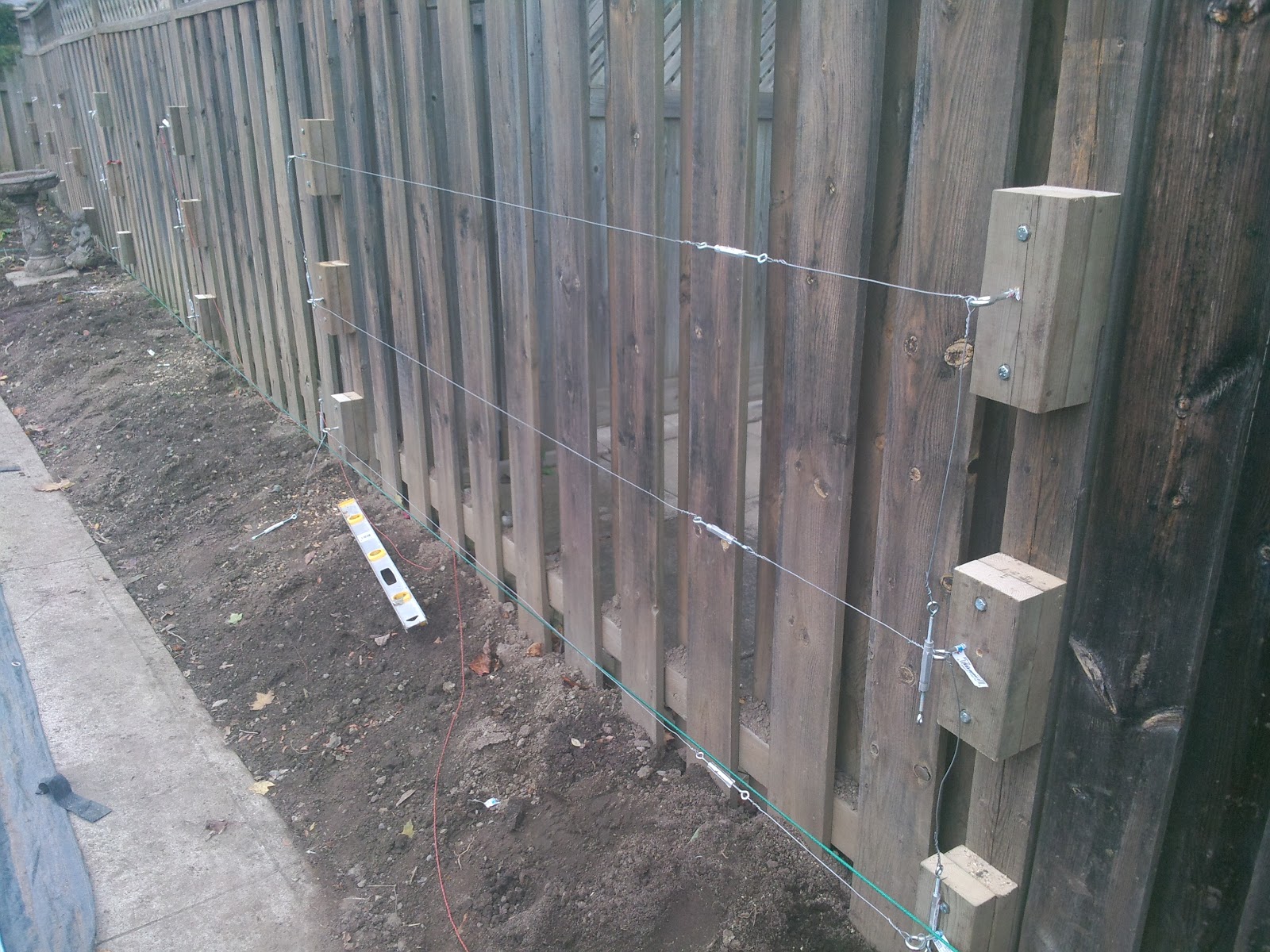 House of Frost Espalier Site Prep Part 1 Wire