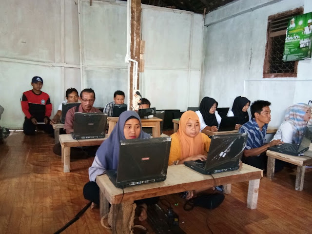 PKBM Amanah Banjit Gelar Simulasi Ujian Berbasis Komputer