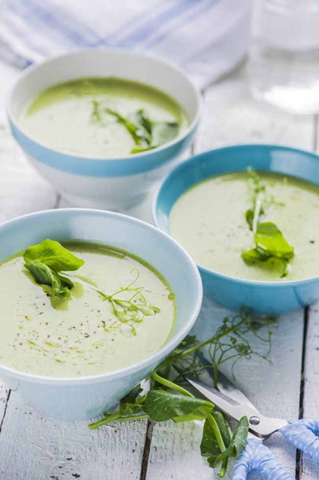 Green pea soup with coconut milk Stellarium