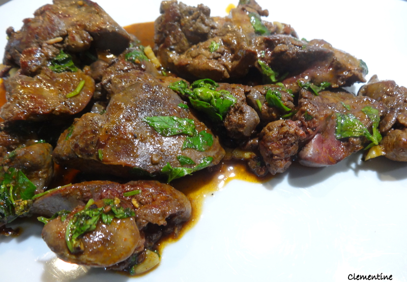 Le blog de Clementine Foies de volaille à la libanaise