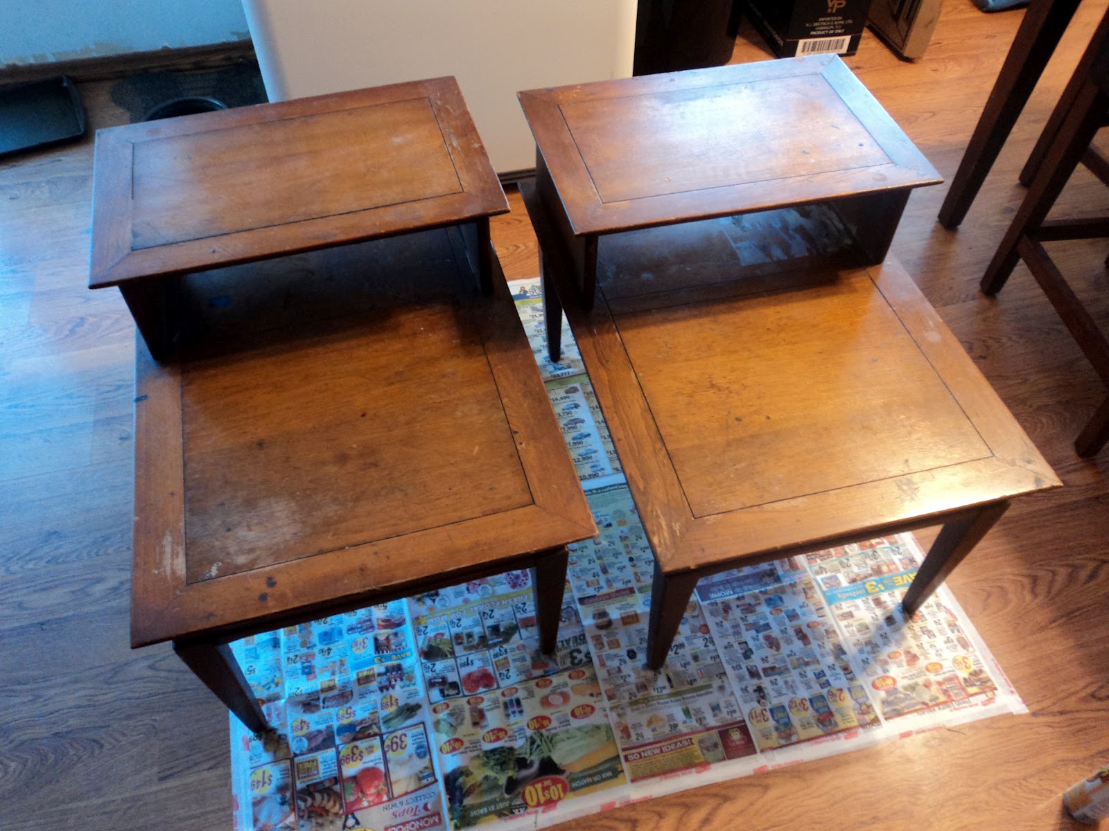 Live. Inspire. Create. Staining End Tables