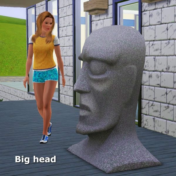 Simming in Magnificent Style Big head