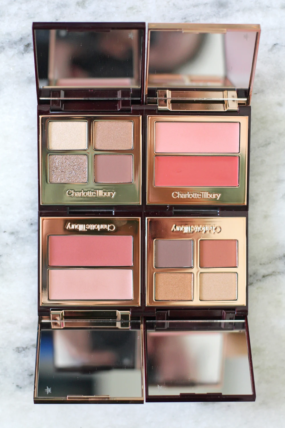 Charlotte Tilbury Beauty Filter eyeshadow palettes and blush & highlighter duos - luxury beauty blog