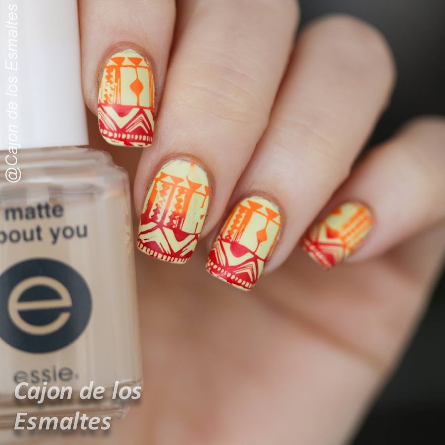 Diseño de uñas tribales - Placa BP-X05