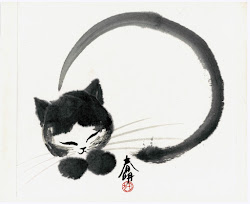 sumi japanese painting ink cat brush artist simple sumie paintings zen calligraphy asian chinese kitty tattoo workshop saturday tube dedham
