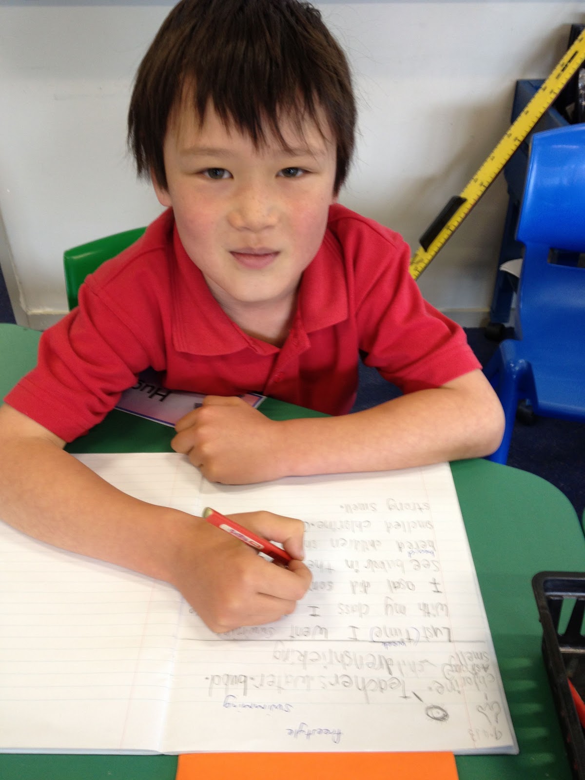 Aidanfield Christian School ESOL 2013 Look at my writing!