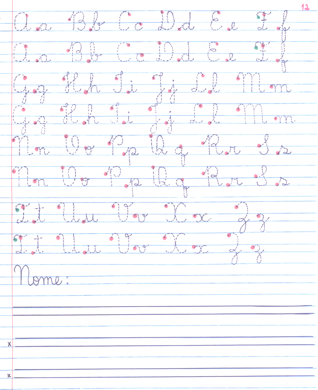 Letra Cursiva (letra de mão)