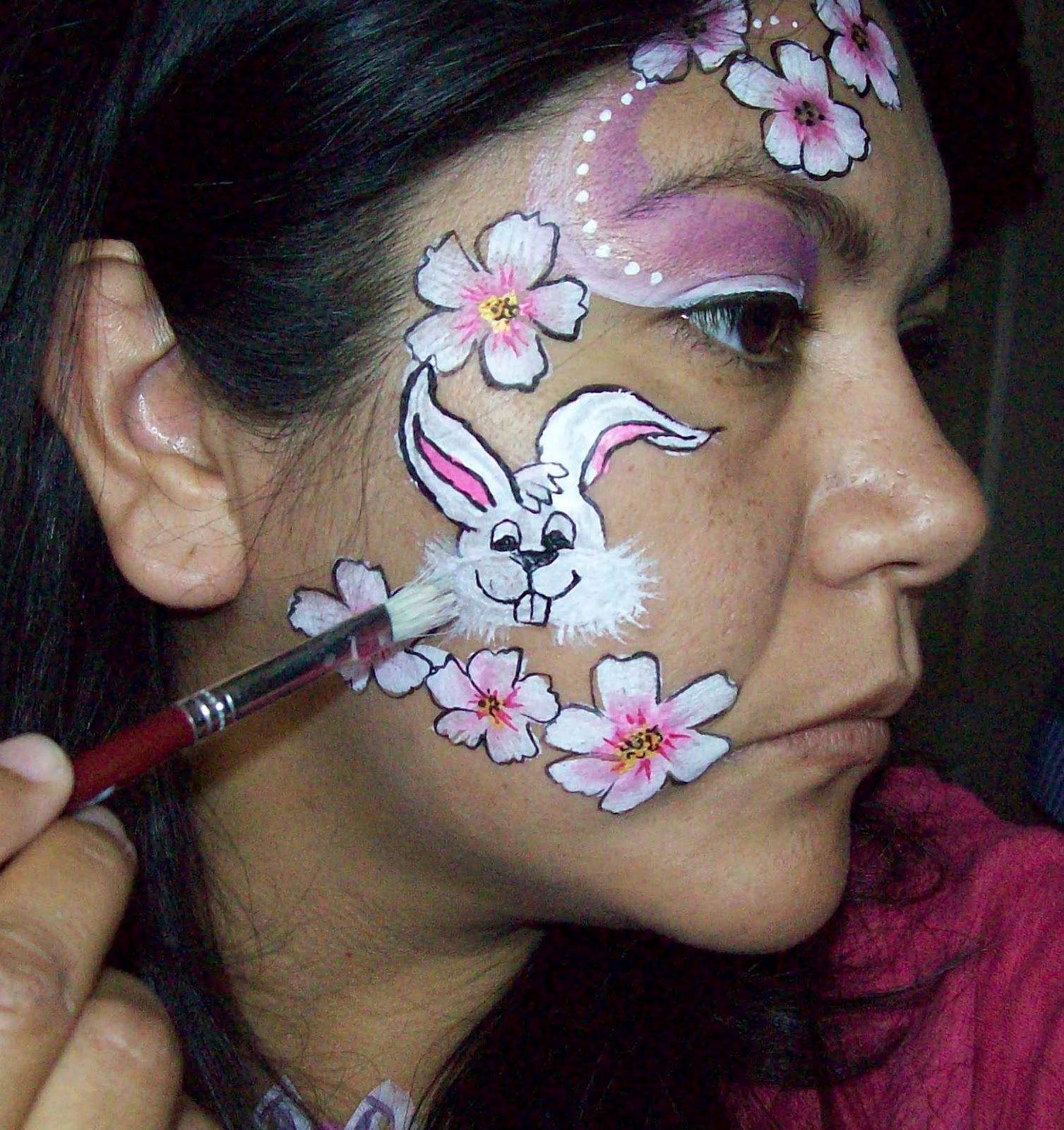 Easter step by step face painting
