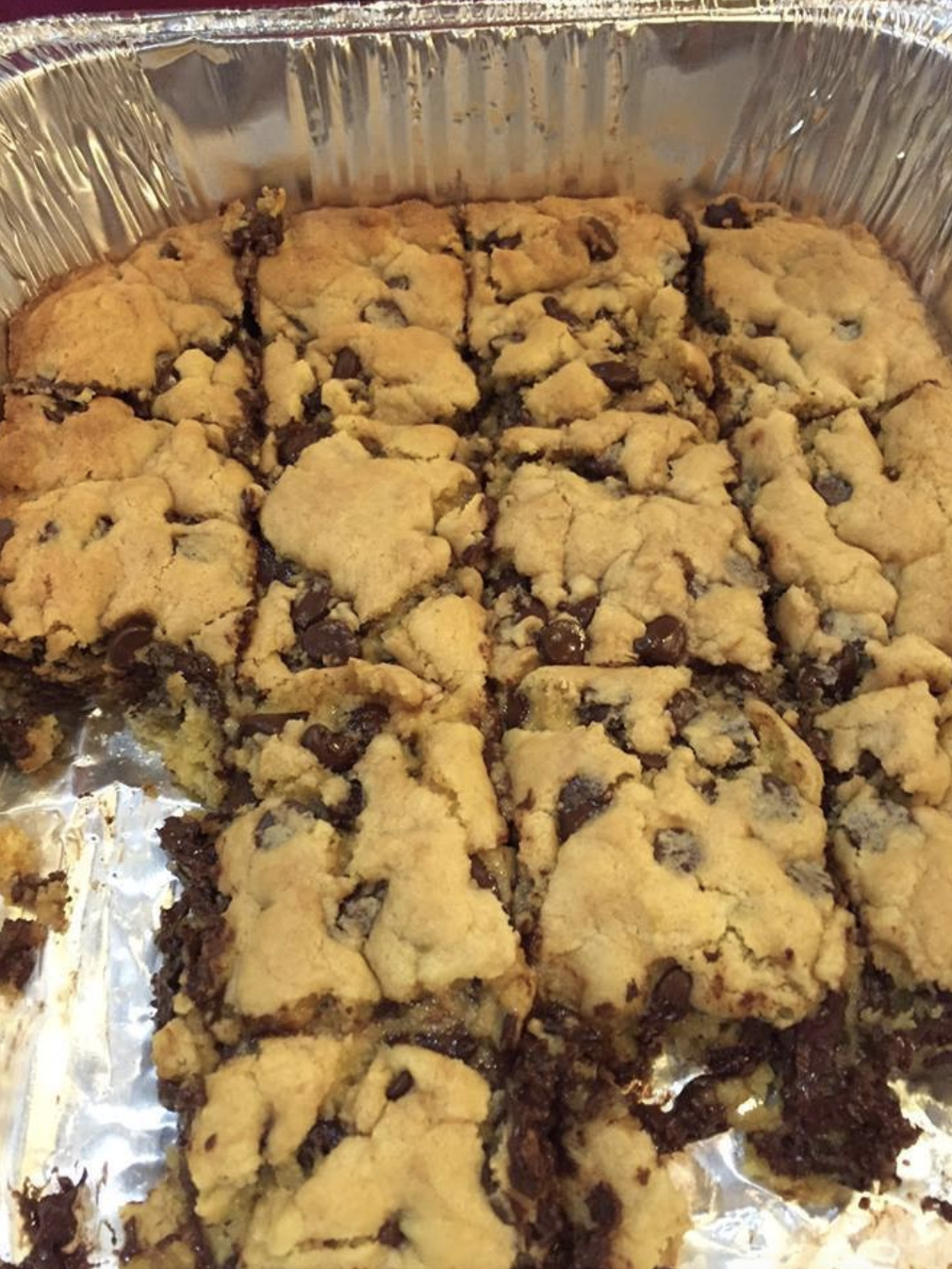 Lazy Chocolate Chip Cookie Bars Daily Healthy Meals
