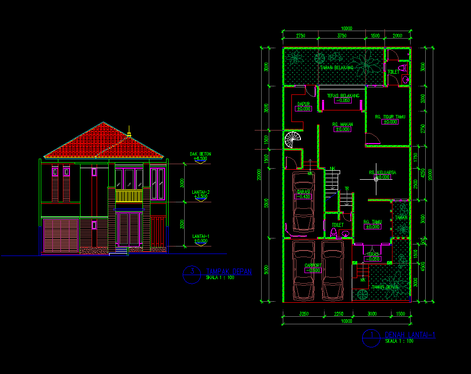 Konsep 36+ Gambar Denah Rumah Sederhana AutoCAD