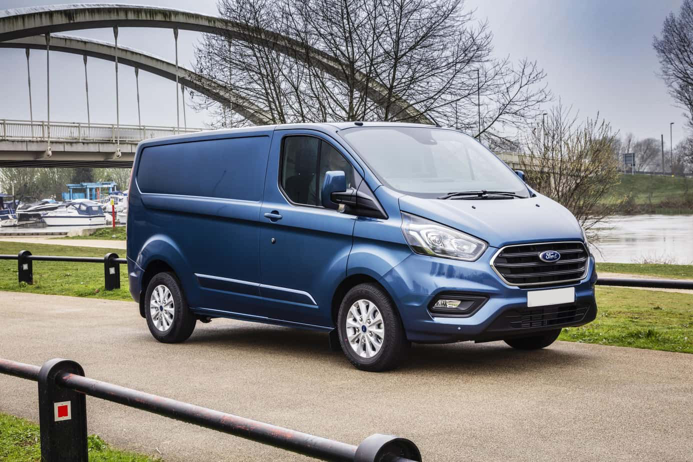 ford transit custom limited chrome blue