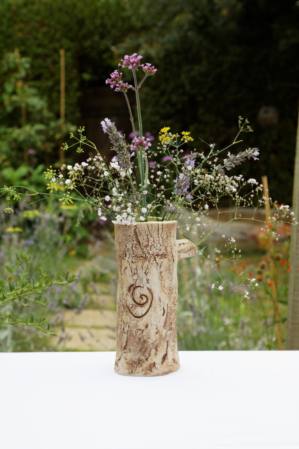 Cat's Ceramics Tree Trunk Vase