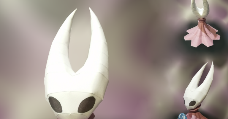 IridescentWeb: Hornet Papercraft (Hollow Knight)