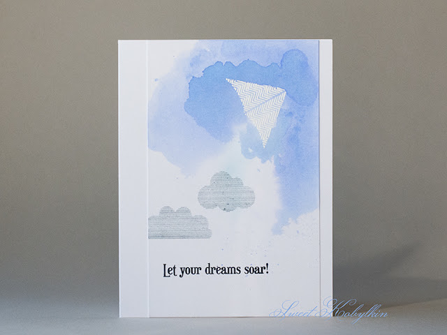 Greeting Card with Sky's The Limit Additions from Clearly Besotted by Sweet Kobylkin