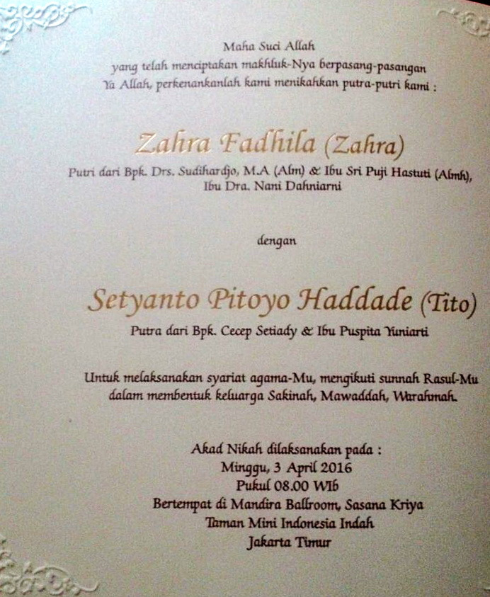 83+ Contoh Undangan Pernikahan Jika Orang Tua Sudah Meninggal Lengkap