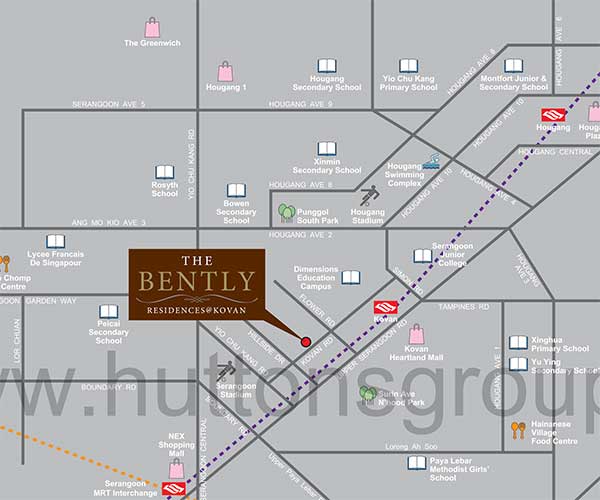 Bentley Residences Location Map