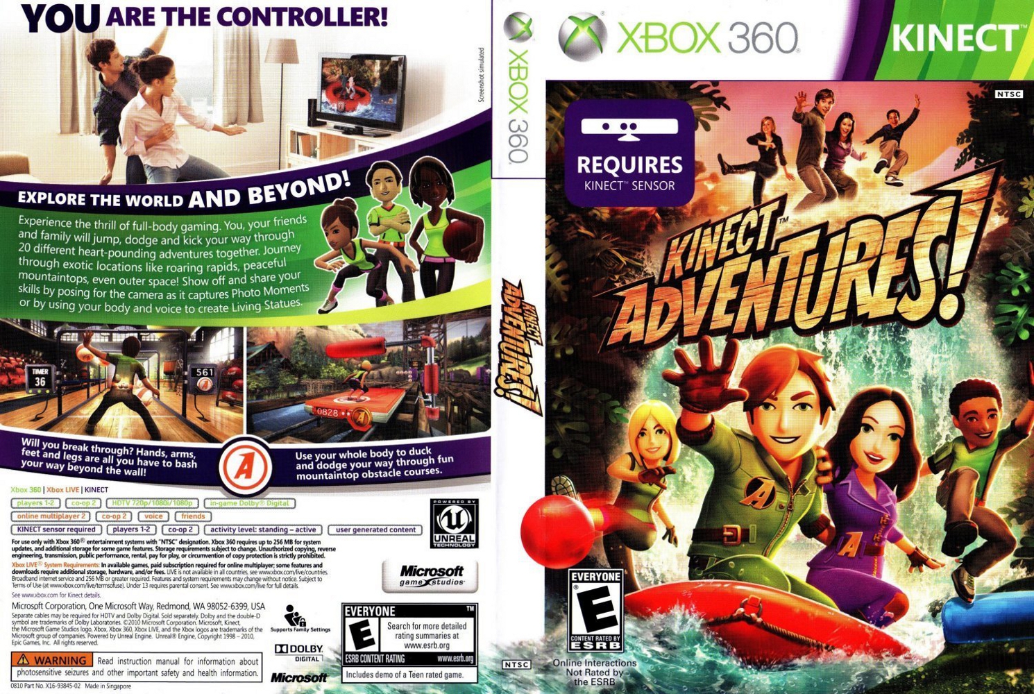 RGH360LTU XBOX 360/KINECT KINECT ADVENTURES