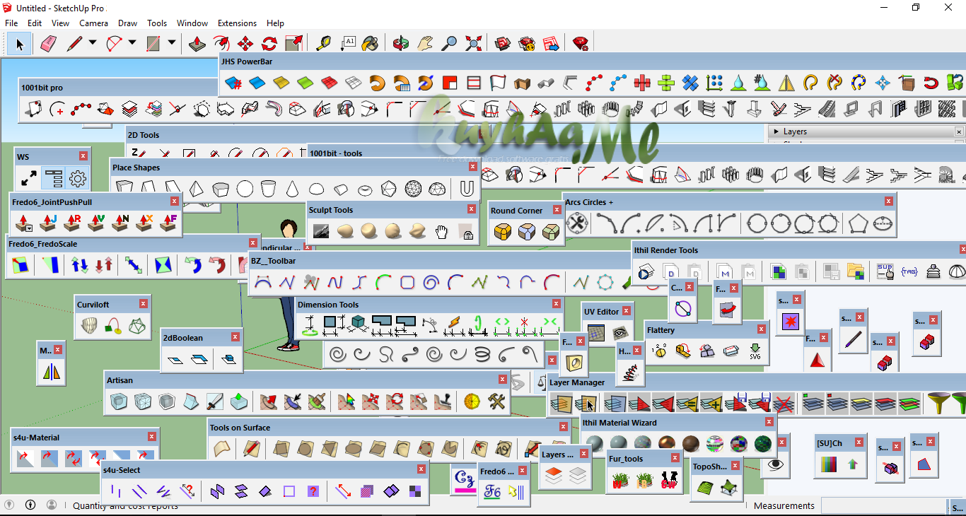 plugin sketchup 1001bit tools for sketchup