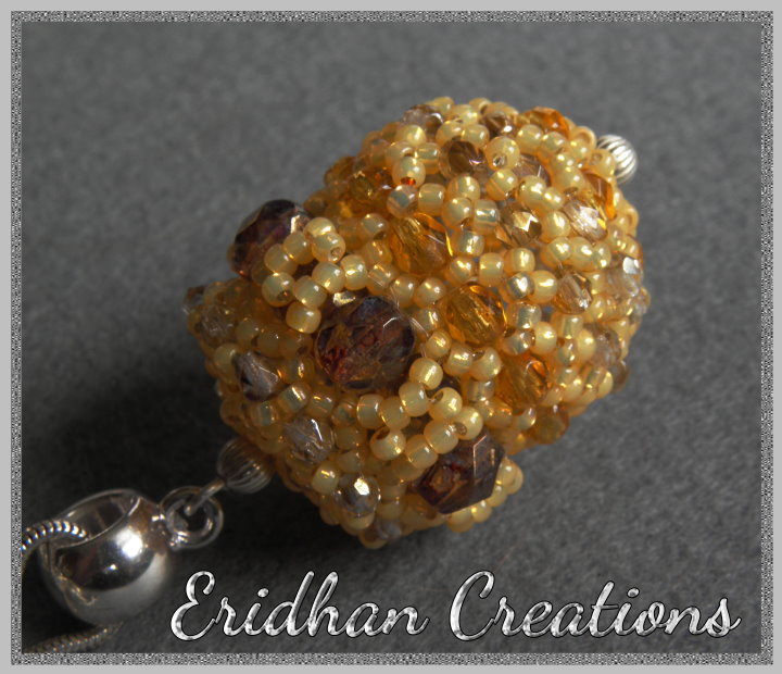 Eridhan Creations Beading Tutorials Golden Acorn tutorial for a beaded bead