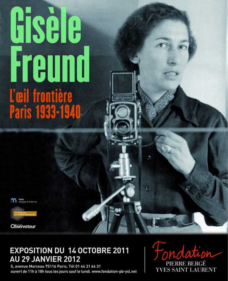 Rare photo noir & blanc originale Gisèle Freund exposition